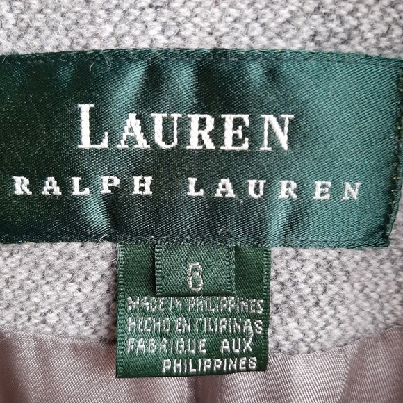 Lauren Ralph Lauren Angora Wool Blend Zippered Jacket Size 6 - Picture 12 of 14